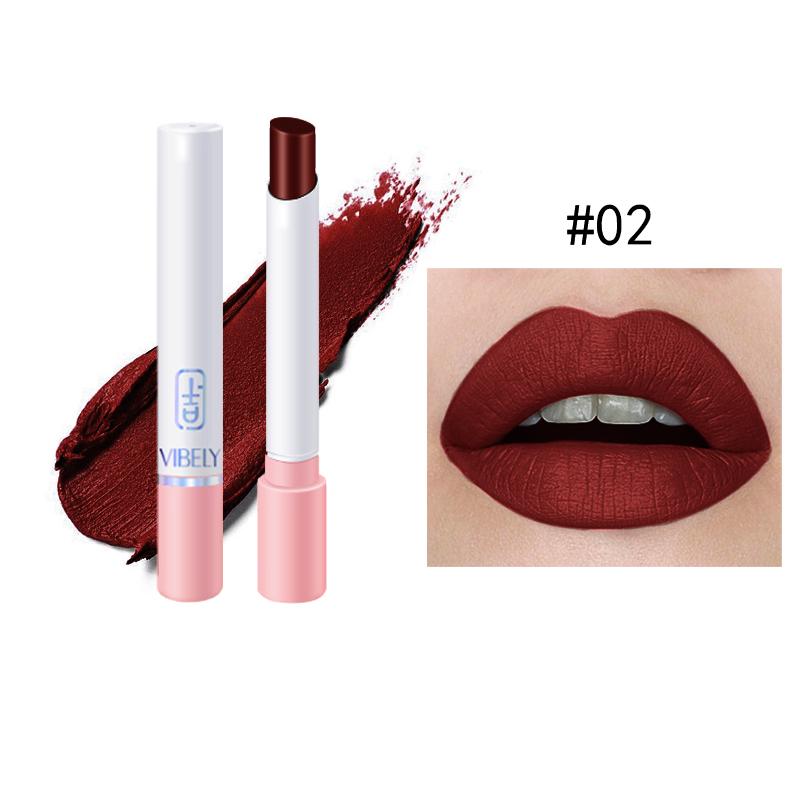 Женский макияж губ Сексуальная матовая стойкая водостойкая увлажняющая помада