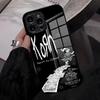 Чехол для телефона K-Korn Hot Metal Rock Band для IPhone 17 Pro Max 16 15 14 Pro Max 13 11 X Xs Xr 8 7Plus Стеклянная крышка