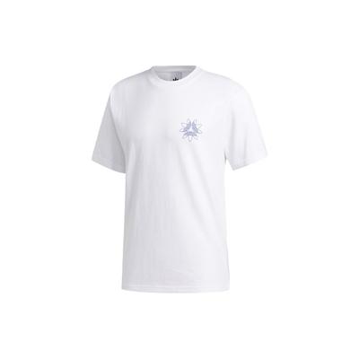 Футболка Originals Tri-Foil Tee Print Crew Neck Sports Short Sleeves T Shirt Men Tops White GD3120
