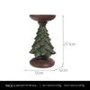 Resin Christmas Tree Candle Holder Candlestick Decorative Candle Stand Table
