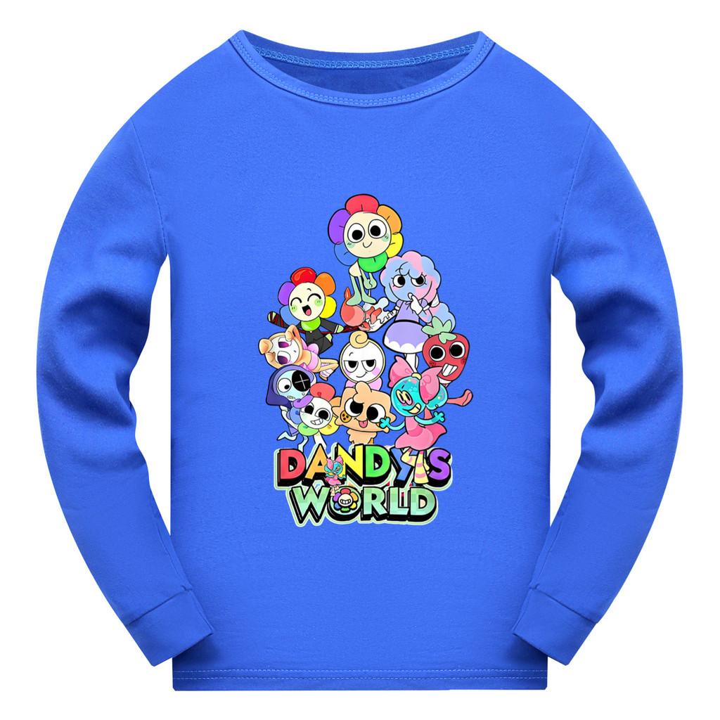 5406 Детская хлопковая футболка с длинным рукавом и принтом Dandy World