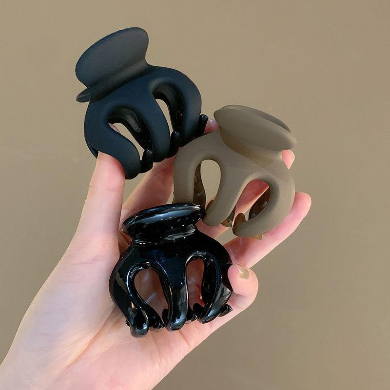 Черные большие когти в корейском стиле, элегантные акриловые заколки для волос, заколки в форме краба, головные уборы для женщин и девочек, аксессуары для волос