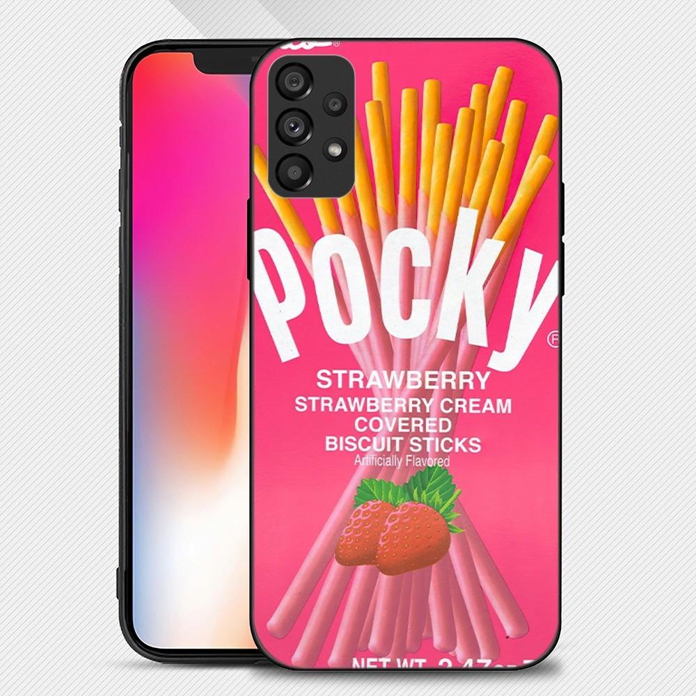 Чехол для телефона Pocky Strawberry Chocolate Chip Cookies для Samsung Galaxy S22 S23 Ultra S21 S20 FE Plus Note 20, мягкий чехол