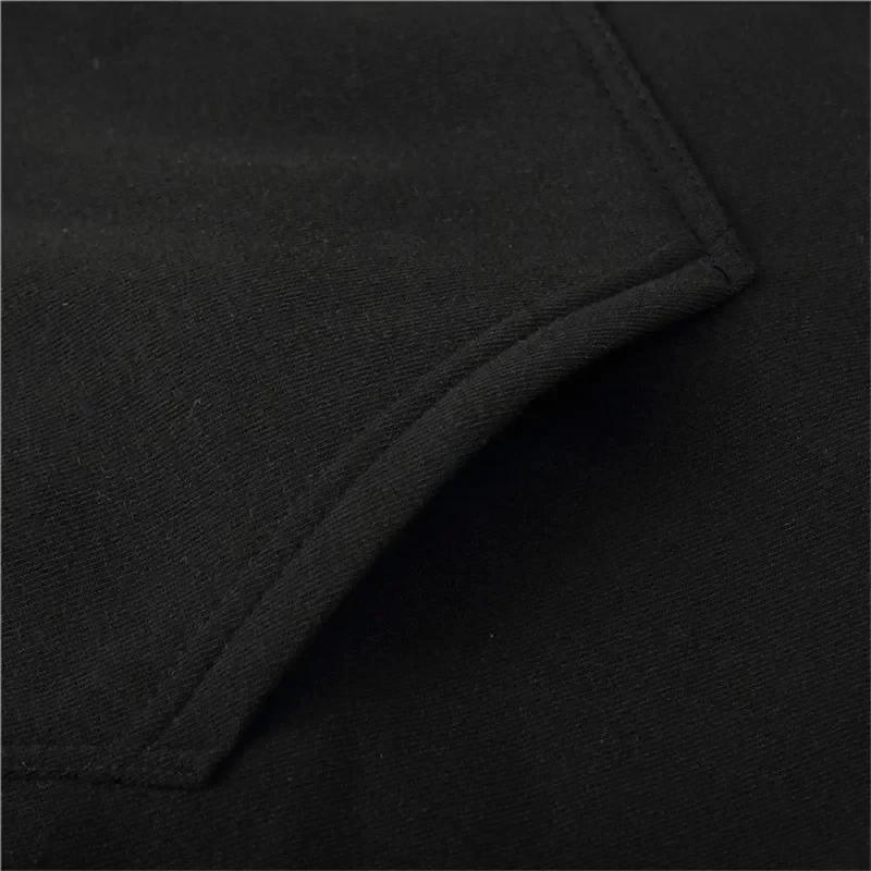 Music Album Autumn winter models Men's Fleece windproof Warm Cotton Oversized Hoodie Outdoor Commuter Men's High Elastic top