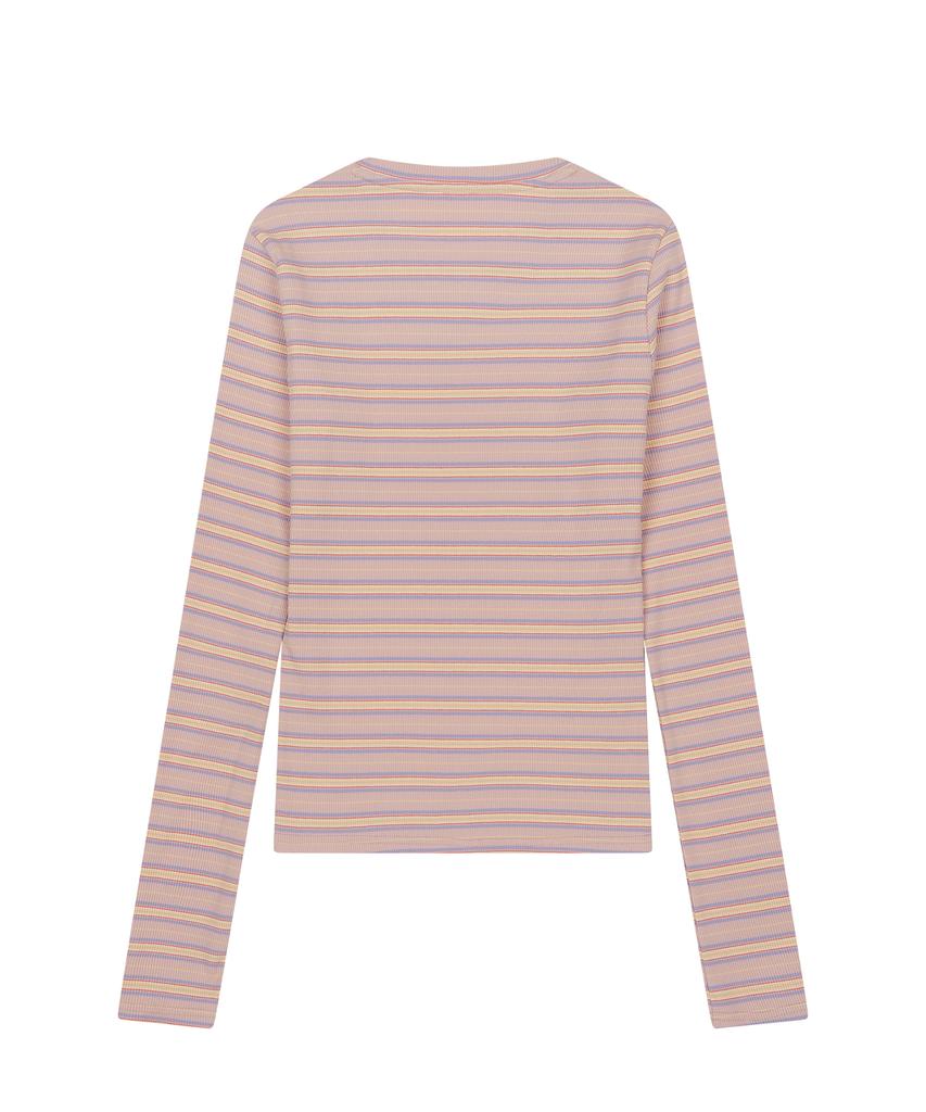 ВОСКРЕСНЫЙ ФРУКТОВЫЙ РЫНОК W) Футболка с длинным рукавом Sun Stripe Ls Tee Розовый