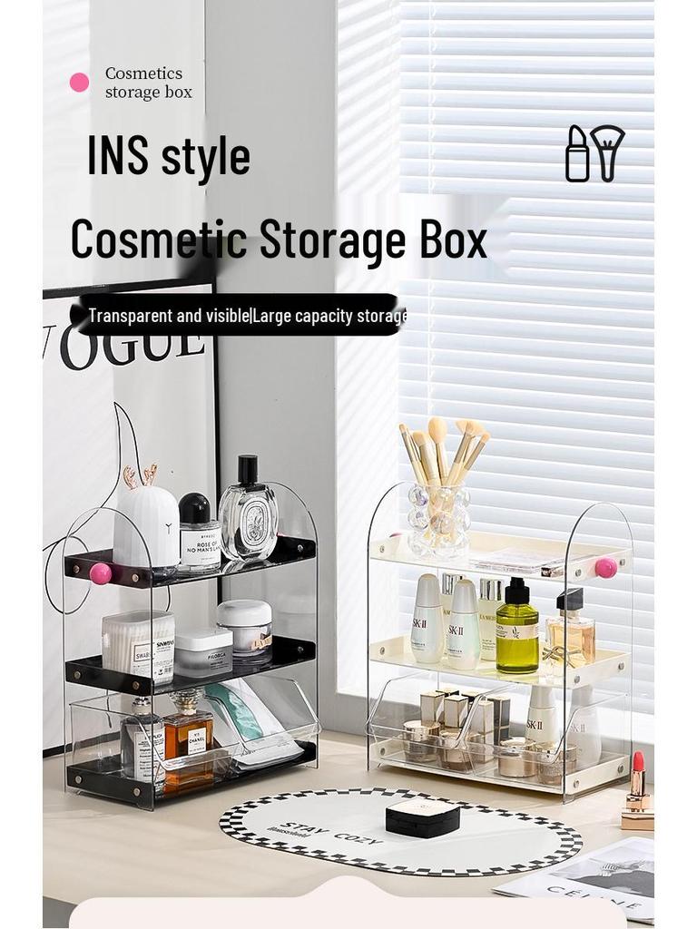 Высококлассная стойка для хранения косметики в китайском стиле для макияжа и средств по уходу за кожей