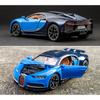 1/32 Bugatti Chiron Sports Car Металлическая игрушечная машина из сплава Литые игрушечные машинки и транспортные средства Модель автомобиля Звуковая и световая модель автомобиля Игрушки для детей