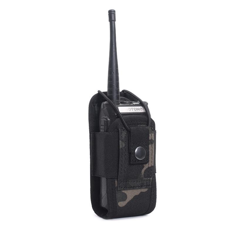 Tactical Walkie Talkie Carry Bag Universal Radio Pouch Holder Pocket for Duty Belt Portable Outdoor Camping Sports Waist DJJPJ01