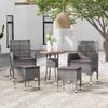 Day and Night - Day and Night 5-Piece Garden Furniture Set Gray Synthetic Rattan