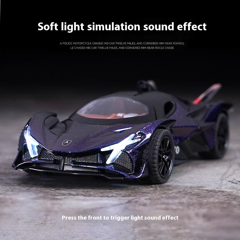 1/32 Scale Apollo Evo Alloy Die Cast Sports Car Model Simulation Sound Door Can Open Racing Birthday Gifts for Children