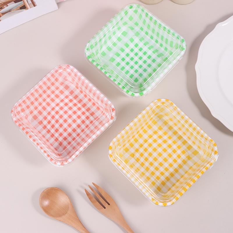 10 шт. пластиковый стаканчик для десерта с муссом для торта, йогуртовый пищевой контейнер с прозрачной крышкой, коробка для упаковки мусса из мелалеуки для торта