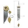 Wind Chimes 6pcs Aluminum Tubes Chimes Simple European Style Windbells Melodious Soothing Sound for Outdoor Indoor