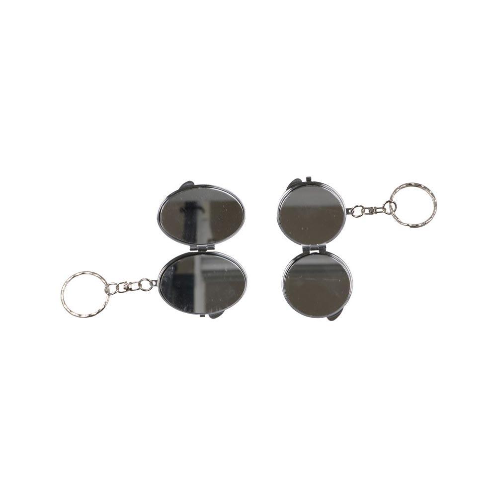 Зеркало для макияжа, складное зеркало, брелок, двустороннее косметическое зеркало, брелок для девочек, игрушка