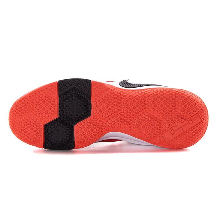 Nike Witness 1 Zoom Witness EP James Round Toe Lace-Up Non-Slip Lightweight Mid-Top Basketball Shoes Men Sneaker Orange White 884277-600