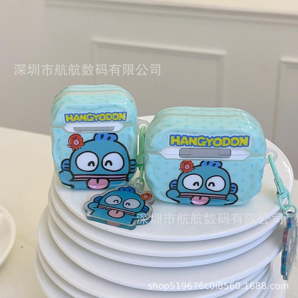 Cartoon tongue ugly fish for AirPods 1 generation earphone case 1pro second and third generation apple bluetooth shell cartoon