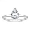 2CT 925 Sterling Silver Engagement Rings Pear CZ Wedding Promise Rings Teardrop Wedding Bands for Women