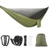 Lenzai Latest Hammock with Mosquito Net, Insect Prevention, Parachute, Ventilation, Comfortable, Lightweight, 4 Piece Set, Storage Bag Included,