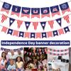 День независимости Америки Письмо Баннер Украшение Праздничная вечеринка Макет Выдвижной флаг