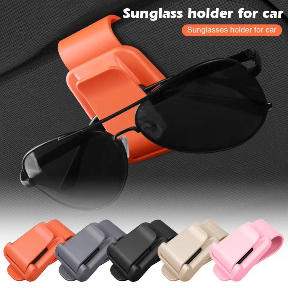 Stable Car Sunglasses Holder Shock-proof Automotive Hanger Multifunction Car Glasses Clip Card