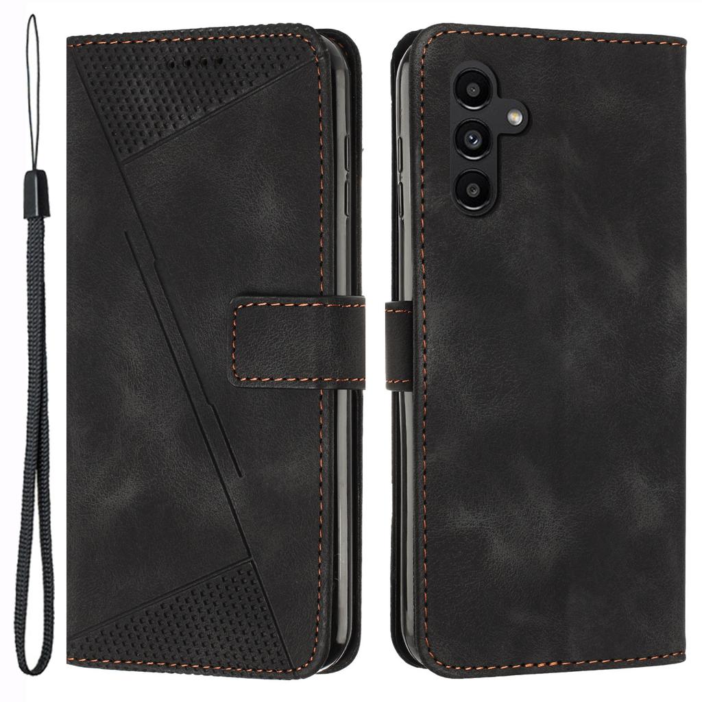 Для Samsung Galaxy A55 5G Кожаный чехол-книжка с магнитными отделениями для карт Чехол для телефона