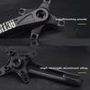 Square Hole Bicycles Crankset Aluminum  Alloys Mountain Bike Crankset  7/8/9/10/11 Speed Crankset Cycling Accessories