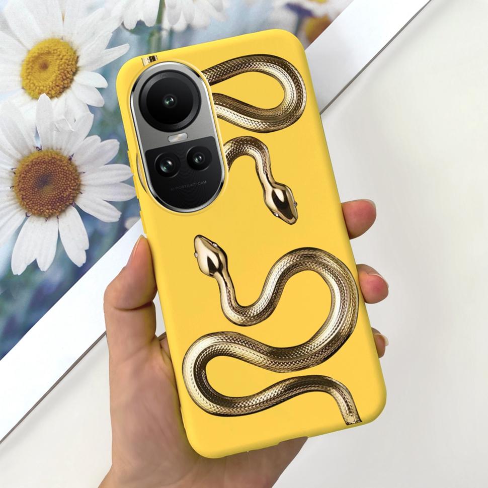 For Oppo Reno10 Case Luxury Colourful Painted Cover Soft Silicone Phone Case For Oppo Reno 10 Reno10 Pro 5G Back Cover Bumper