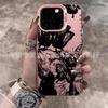 Черная бабочка для Apple 15 цветной серебристый iPhone14Pro креативный 11promax матовый 16 защитный чехол 17