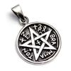 Pentagram Tetragrammaton Star Star Pendant Pendant Top Silver