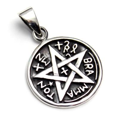 Подвеска Pentagram Tetragrammaton Star Star, серебряная подвеска