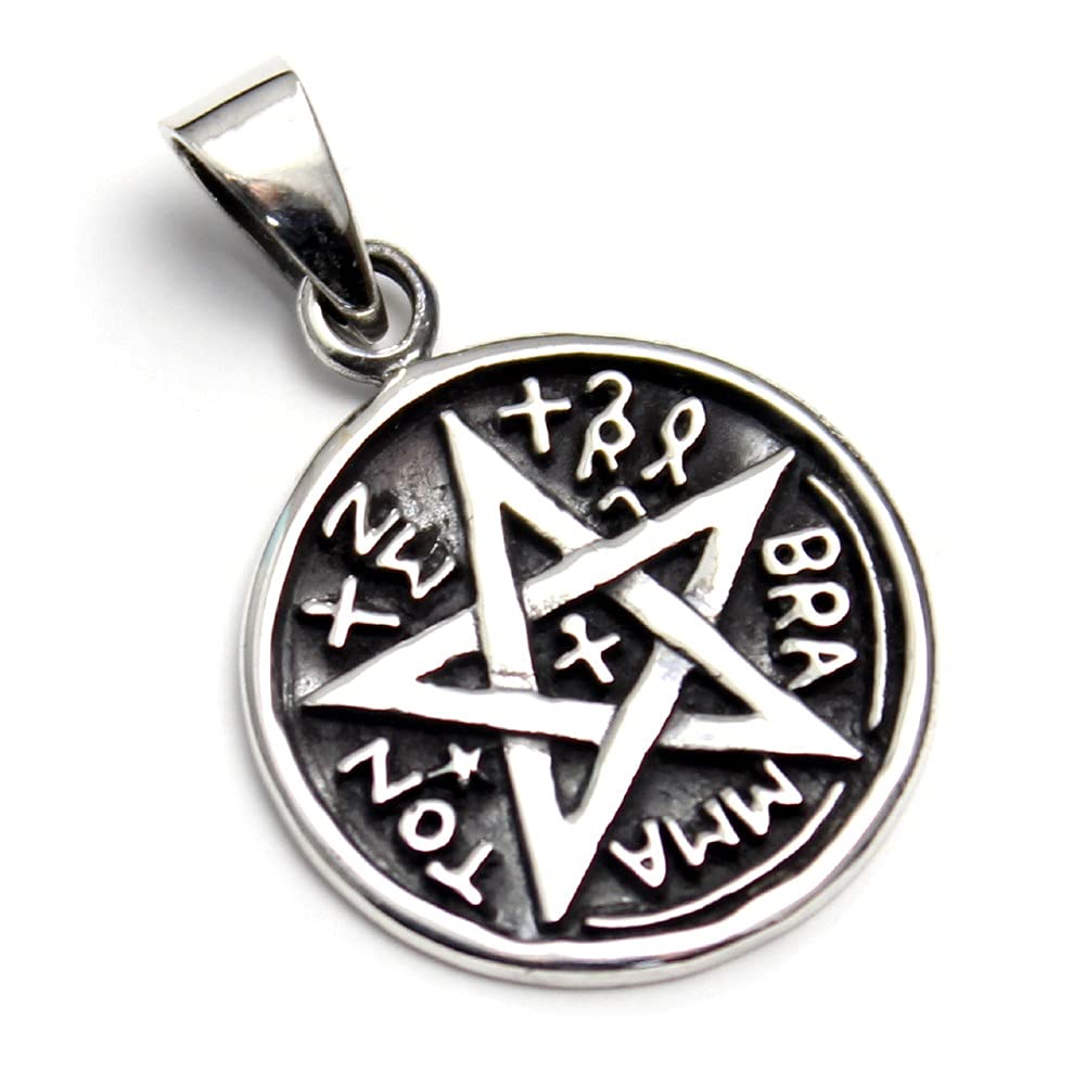 Pentagram Tetragrammaton Star Star Pendant Pendant Top Silver
