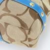 Used COACH Tote Bag Signature 1488 canvas/leather blue Brown Studs