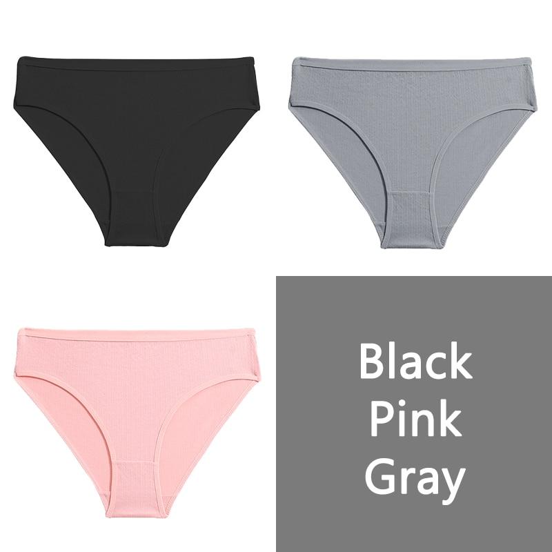 FINETOO Хлопковые трусики S-XL, женские трусы с низкой посадкой, женское удобное нижнее белье, модные жаккардовые трусики, нижнее белье, 3 шт.