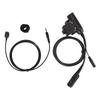 PTT Adapter Back Clip Portable Walkie Talkie Headset Adapter for MOTOROLA Xir P6600 P6620 DP2400