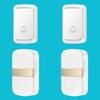 Battery-Powered Wireless Doorbell with DC Remote, Elderly Call Button, and Dual Power Supply