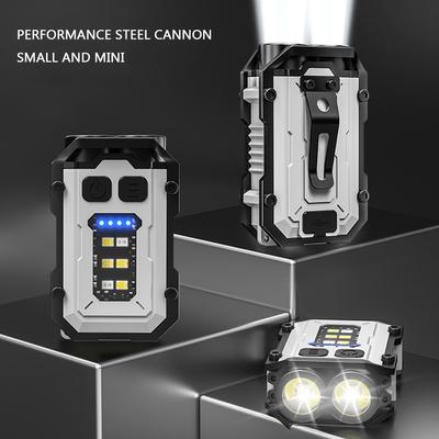 Магнитный Аварийный Фонарь LED COB Зарядка Type-C Карманный Фонарик Диммируемый Портативный Рабочий Свет 8 Режимов для Туризма Кемпинга Рыбалки