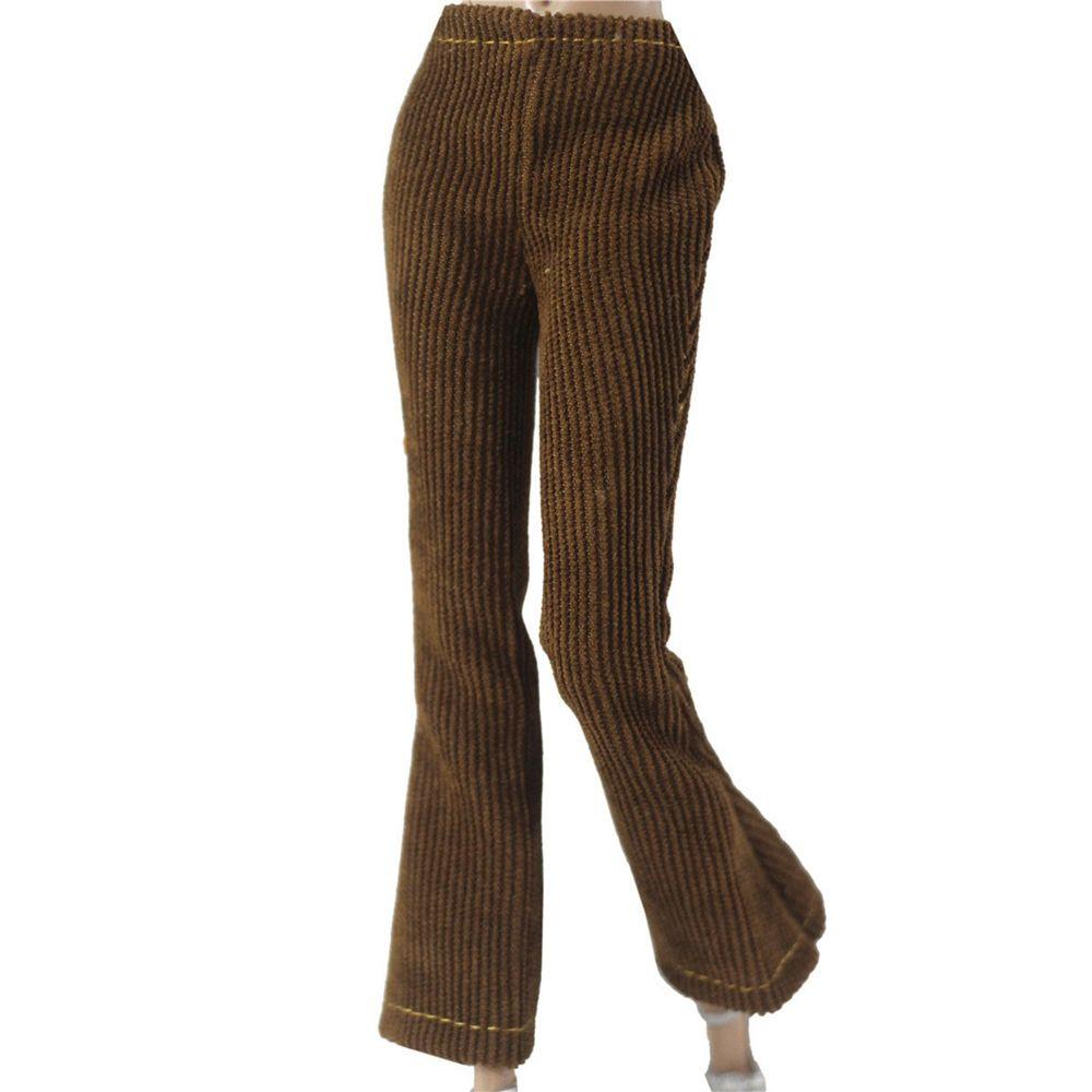 Мода 1/6 BJD Куклы Повседневная одежда Куклы Брюки Одежда Аксессуары Цветочные джинсы Кожаные штаны