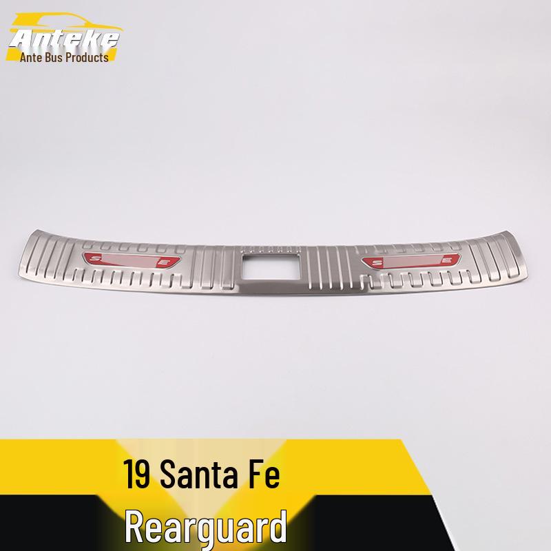 2019 Santa Fe Защита заднего бампера из нержавеющей стали