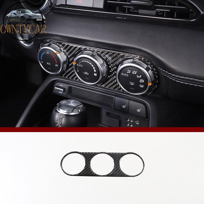 Мягкий карбон Для Mazda MX-5 NC 2016-23 Автомобиль Центральная консоль Приборная панель Рулевое колесо Подлокотник двери Декоративная наклейка Аксессуары
