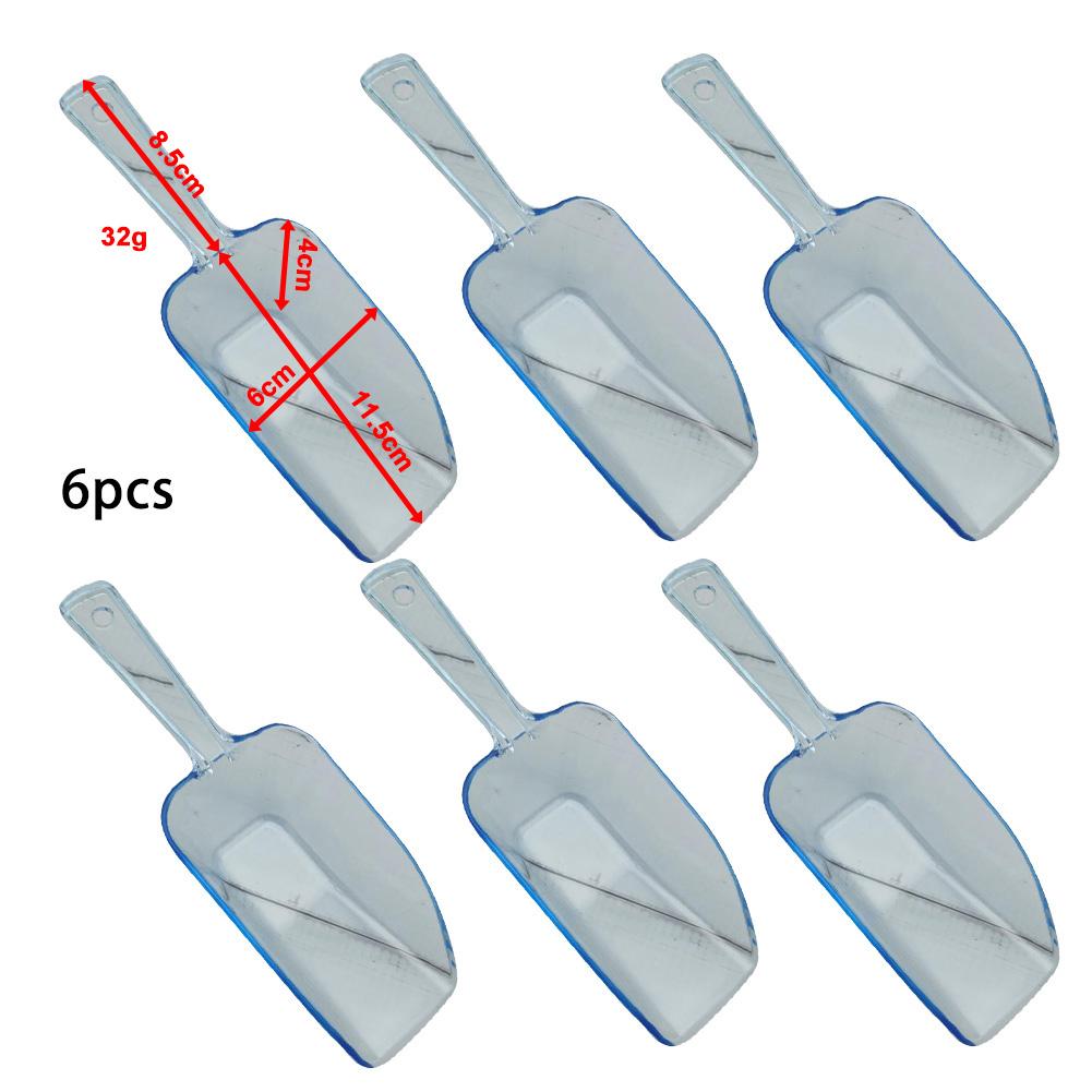 Практичный набор из 6 пластиковых лопаток для льда для различных сервировочных нужд