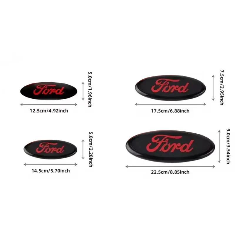 New 2026 Car Sticker Car Front Grille Emblem Rear trunk Logo Badge Sticker Accessories For Ford Focus mk2 mk3 Fiesta mk7 Ranger