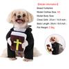 Halloween Dog Costrume Christ Cosplay Outfits with Bible Cross for Small Medium Dog Cat Kitten Puppy Dressing Up Party Clothes