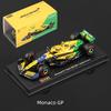 Ббураго 1:43 2024 Модель F1 со шлемом Сплав Миниатюра Литье под давлением Гоночный автомобиль Формулы Игрушка MCL38 W15 SF24 RB20 A524