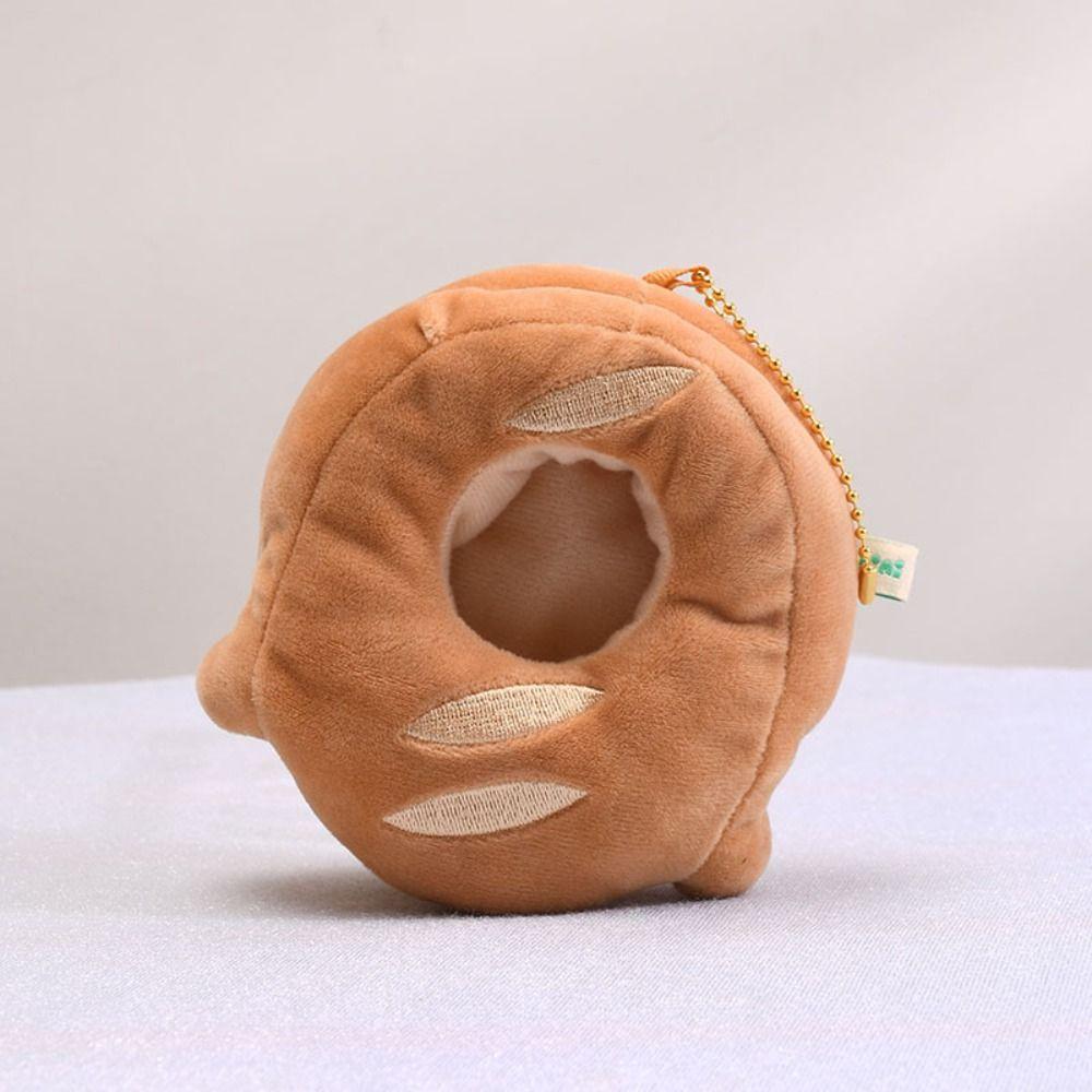 Bread Head Bear Bread Bear Plush Keychain Yellow Chicken Frog Cartoon Plush Pendant Jewelry Gift