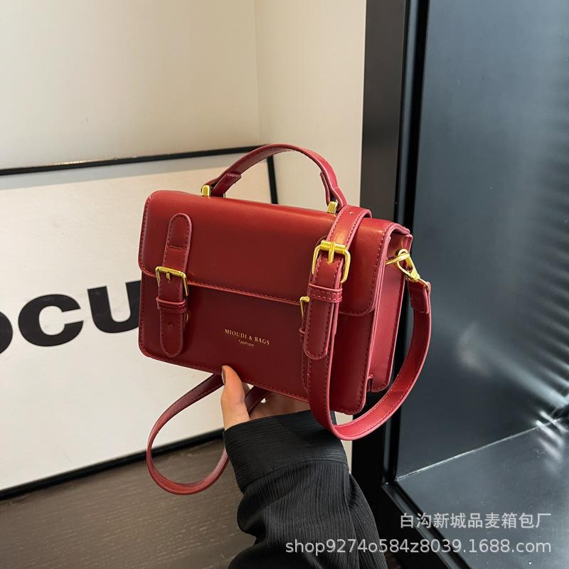 Fashion Popular Hand Carry Cambridge Small Bag Women's 2025 New Trendy French Niche Design Shoulder Messenger Bag