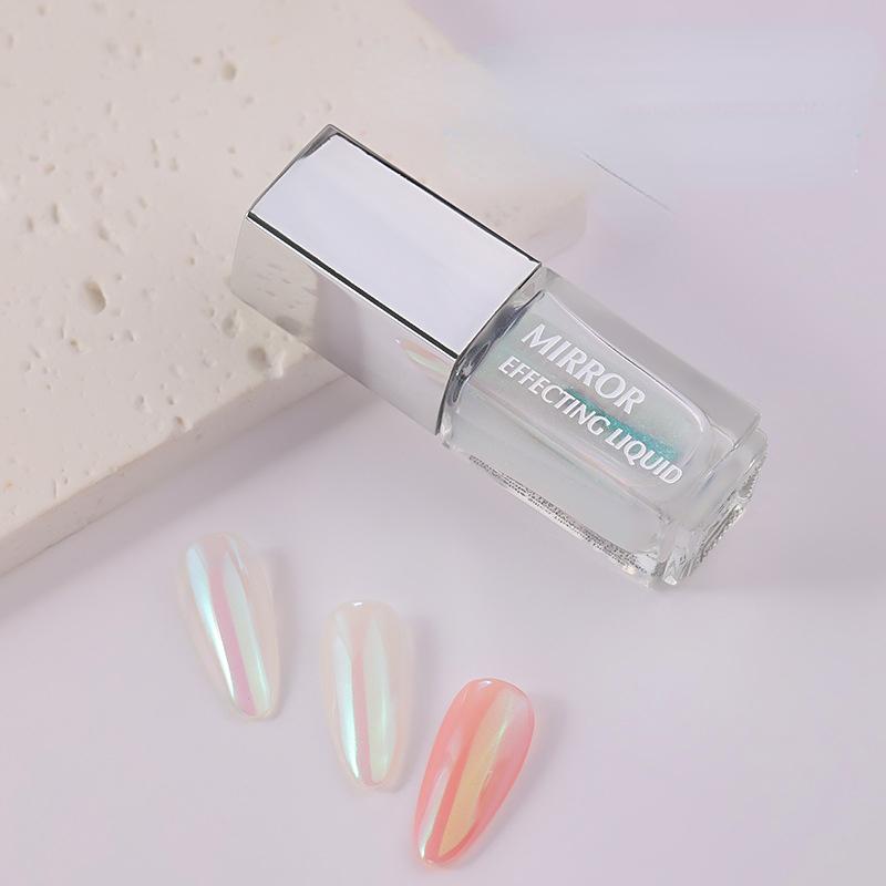 5 мл Magic Chrome Liquid Aurora Powder металлический зеркальный эффект лак для ногтей DIY украшение для дизайна ногтей