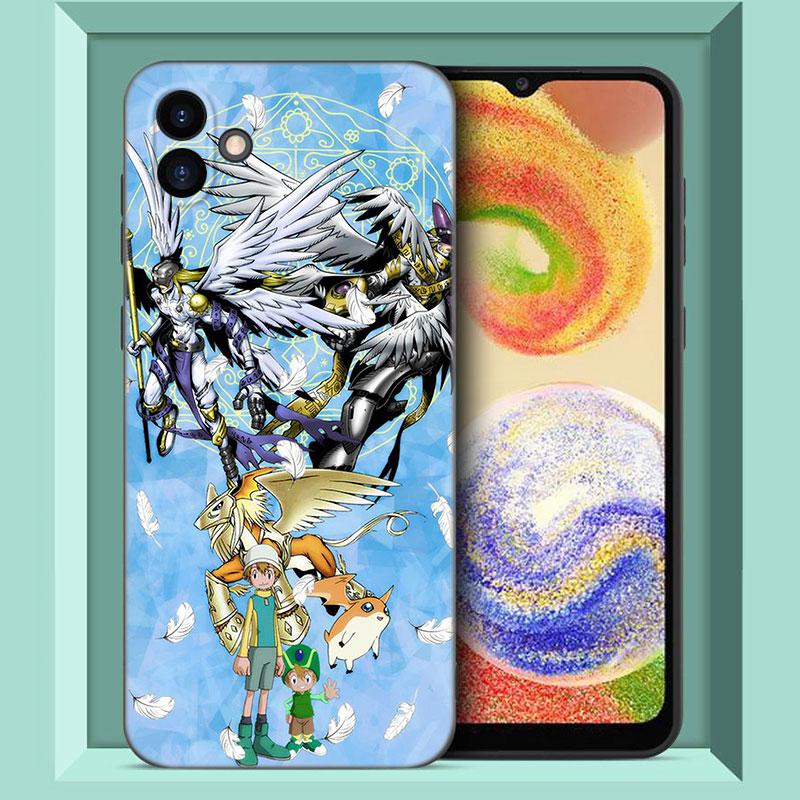 Цифровой монстр Digimon черный силиконовый чехол для телефона Samsung Galaxy A01 A03 Core A04 E A02 A05 A10 A20 A21 A30 A50 S A6 A8 + A7