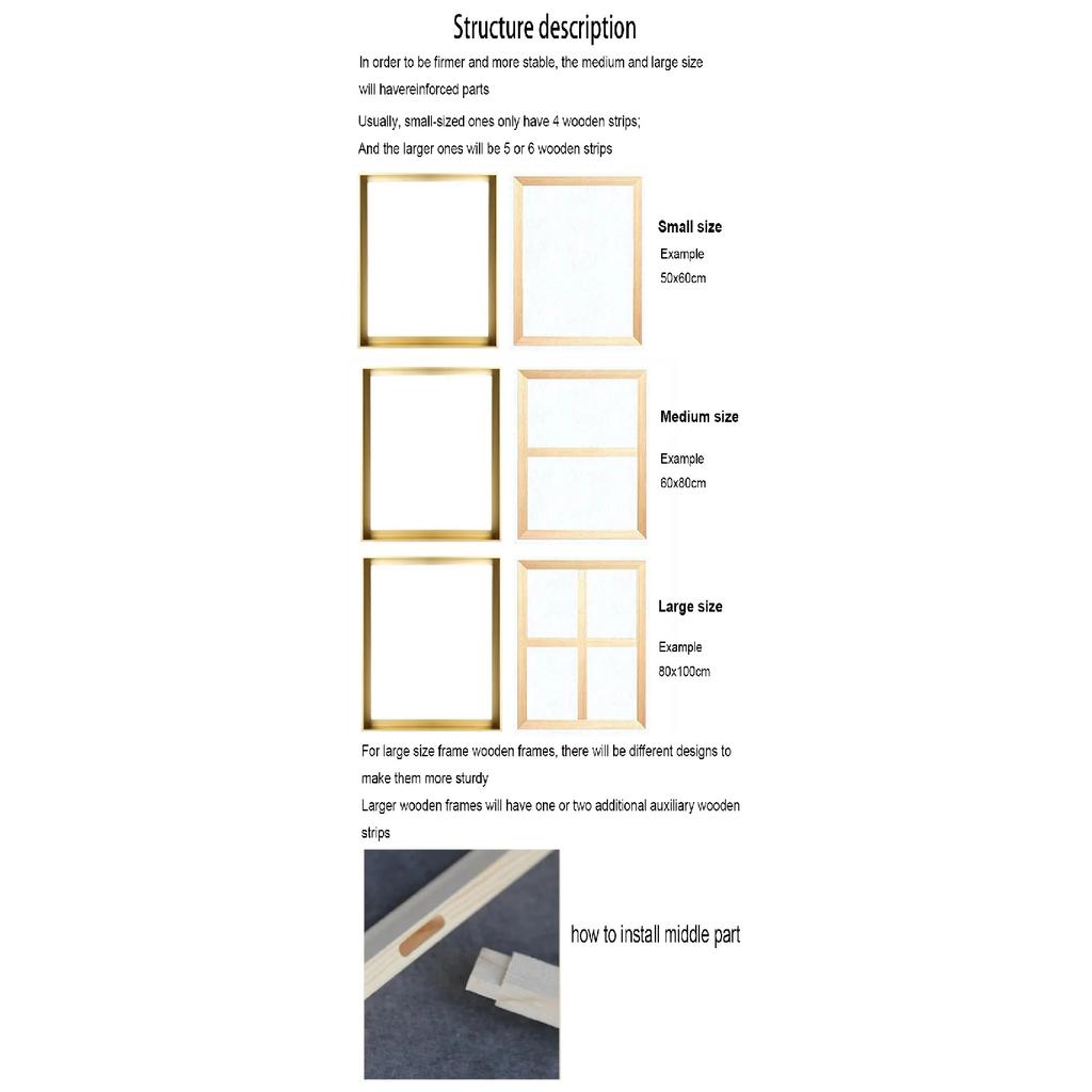 DIY Aluminum Alloy Picture Frame for Canvas Oil Painting - Metal Artwork Decorative Frame for Creative Home Decor