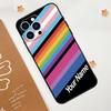 Персонализированный чехол с именем для ЛГБТ Прайда для iPhone 15 16 14 13 12 11 Pro Max Plus X XR XS 12 13 Mini Чехол Аксессуары