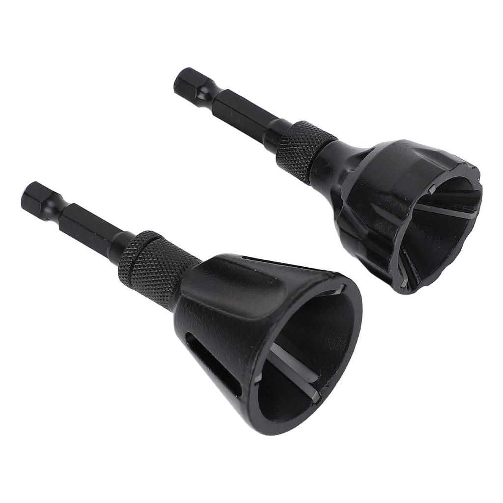 2 шт. Инструмент для снятия заусенцев и фасок Вольфрамовая сталь 3 зуба 1/4 дюйма шестигранный хвостовик Инструмент для удаления заусенцев с винтов от 3 до