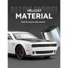 1/24 Dodge Challenger Hellcat Redeye Металлическая литая модель автомобиля Игрушка-украшение с высокой степенью детализации Звук и свет Оттянуть назад Праздничные подарки